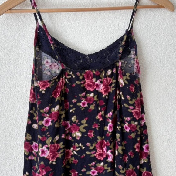 Floral Feminine Camisole/ Tank w Lace Mason & Mackenzie Size XS Y2K fairy - Picture 5 of 6